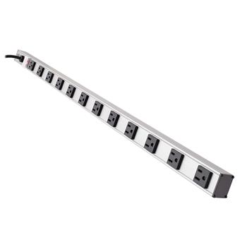 Tripp Lite by Eaton Multiple Outlet Power Strip, 12 Outlets, 1 1/2 x 36 x 1 1/2, 15 ft Cord, Silver