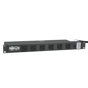 Tripp Lite by Eaton 1U Rack-Mount Power Strip, 120V, 20A, 5-20P, 12 Outlets, 6 Front-Facing, 6-Rear-Facing, 15&#39; Cord