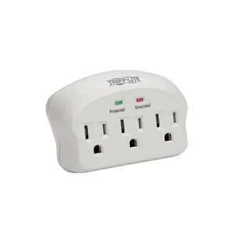 Tripp Lite by Eaton Protect It! 3-Outlet Surge Protector, Direct Plug-In, 660 Joules, 2 Diagnostic LEDs