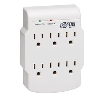 Tripp Lite by Eaton Protect It! 6-Outlet Low-Profile Surge Protector, Direct Plug-In, 540 Joules, Diagnostic LED