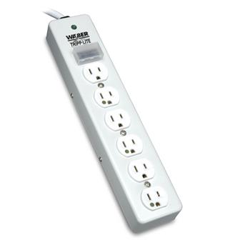 Tripp Lite by Eaton UL1363 Hospital-Grade Surge Protector with 6 Hospital-Grade Outlets, NOT for Patient-Care Rooms, 10&#39; Cord, 1050 Joules