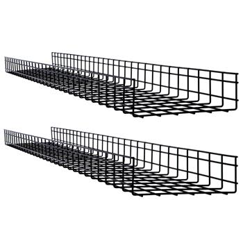 Tripp Lite by Eaton Wire Mesh Cable Tray, 300 x 100 x 1500 mm (12 in x 4 in x 5 ft), 2 Pack