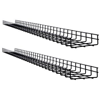 Tripp Lite by Eaton Wire Mesh Cable Tray, 150 x 50 x 1500 mm (6 in x 2 in x 5 ft), 2 Pack