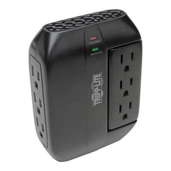 Tripp Lite by Eaton SWIVEL6 Direct Plug-In Surge Suppressor, 6 Outlets, 1500 Joules, Black