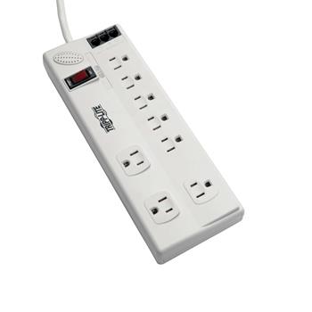 Tripp Lite by Eaton 8-Outlet Surge Protector with DSL/Phone Line/Modem Surge Protection, 3150 Joules, 6 ft Cord