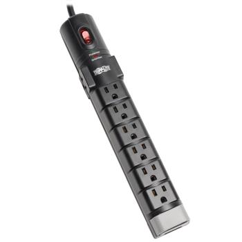Tripp Lite by Eaton Protect It! 8-Outlet Surge Protector, 2160 Joules, Tel/DSL Protection, Cord Clip, 6 ft Cord