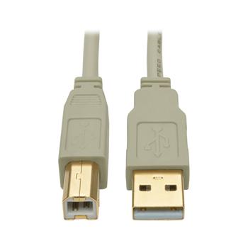 Tripp Lite by Eaton USB 2.0 A/B Cable, M/M, Beige, 15&#39;