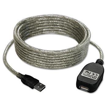 Tripp Lite by Eaton USB 2.0 Extension Cable, A/A Gold, 16 ft, Black