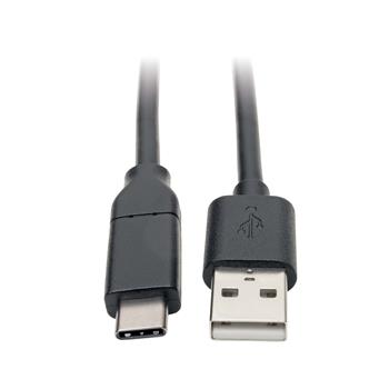 Tripp Lite by Eaton USB-A To USB-C Cable, USB 2.0, 3A Rating, USB-IF Certified, Thunderbolt 3, M/M, 13&#39;