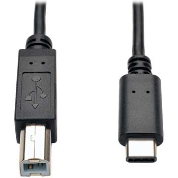 Tripp Lite by Eaton USB 2.0 Hi-Speed Cable, USB Type-B Male to USB Type-C (USB-C) Male, 6-ft.