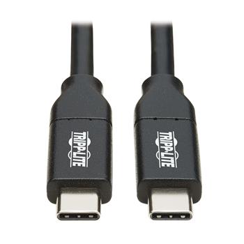 Tripp Lite by Eaton USB-C Cable, M/M, USB 2.0, 5A Rated, USB-IF Certified, Thunderbolt 3, 6.6&#39;