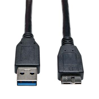 Tripp Lite by Eaton USB 3.0 SuperSpeed Device Cable, A To Micro-B M/M, Black, 6&#39;