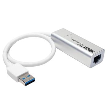 Tripp Lite by Eaton USB 3.0 SuperSpeed To Gigabit Ethernet NIC Network Adapter, 10/100/1000, Plug And Play, Aluminum