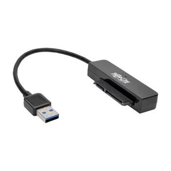Tripp Lite by Eaton USB 3.0 SuperSpeed To SATA III Adapter Cable With UASP, 2.5&quot; SATA Hard Drives, Black