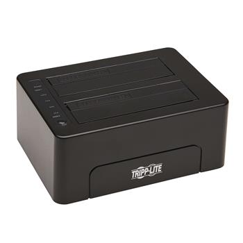 Tripp Lite by Eaton 2-Bay USB 3.0 SATA Hard Drive Docking Station With Erase Function, 2.5&quot;/3.5&quot; HDD And SSD