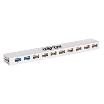 Tripp Lite by Eaton 10-Port USB 3.0/USB 2.0 Combo Hub, USB Charging, 2 USB 3.0 &amp; 8 USB 2.0 Ports
