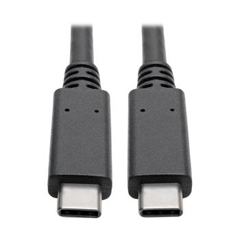 Tripp Lite by Eaton USB-C Cable, M/M, USB 3.1, Gen 2, 10 Gbps, 5A Rating, Thunderbolt 3 Compatible, 3&#39;