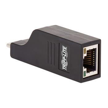 Tripp Lite by Eaton USB-C to Gigabit Ethernet Vertical Network Adapter, M/F, USB 3.1 Gen 1, 10/100/1000 Mbps, Black