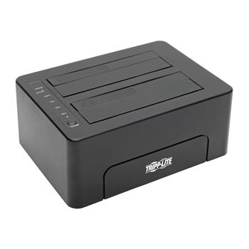 Tripp Lite by Eaton USB-C to Dual SATA Quick Dock, USB 3.1 Gen 2 (10 Gbps), 2.5&quot;/3.5&quot; HDD/SDD, Thunderbolt 3