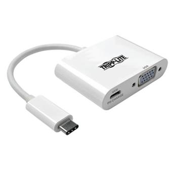 Tripp Lite by Eaton USB 3.0 Superspeed Cable, USB-C/HD15, 3&quot;, White