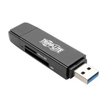Tripp Lite by Eaton USB-C Memory Card Reader, 2-in-1 USB-A/USB-C, USB 3.1 Gen 1