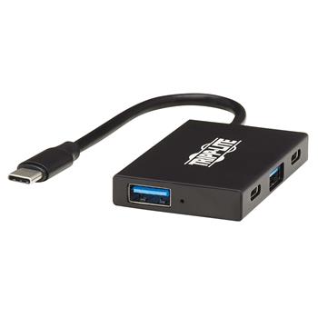 Tripp Lite by Eaton 4-Port USB-C Hub, USB 3.1 Gen 2, 10 Gbps, 2 USB-A &amp; 2 USB-C Ports, Thunderbolt 3, Aluminum Housing