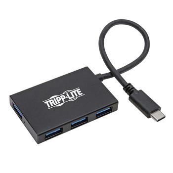 Tripp Lite by Eaton 4-Port USB Hub, USB 3.1 Gen 2, 10 Gbps, 4 USB-A Ports, Thunderbolt 3, Aluminum Housing