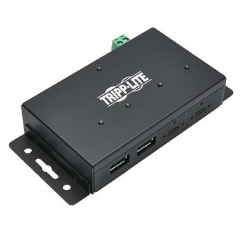 Tripp Lite by Eaton Industrial-Grade 4-Port USB Hub, USB 3.1 Gen 2, 10 Gbps, 2 USB-A &amp; 2 USB-C Ports, 15 kV ESD Immunity
