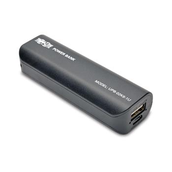 Tripp Lite by Eaton Portable Charger, USB-A, 2600mAh Power Bank, Lithium-Ion, Black
