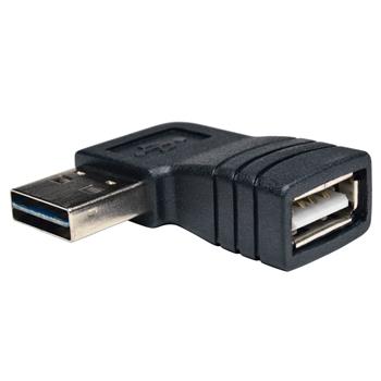 Tripp Lite by Eaton Universal Reversible USB 2.0 Adapter, Reversible A to Right-Angle A M/F