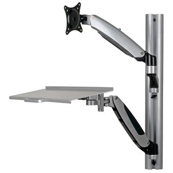 Tripp Lite by Eaton Adjustable-Height Wall-Mount Sit-Stand Workstation, Single-Display