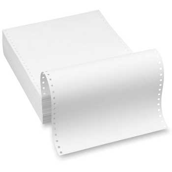 Alliance Imaging Products™ Green Bar Computer Paper Form, 1-Part, 18 lb, 14 7/8&quot; x 11&quot;, 2600/CT