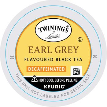 TWININGS&#174; K-Cup&#174; Pods, Tea, Earl Grey Decaf, 24/BX