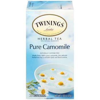 TWININGS&#174; Tea Bags, Pure Camomile, 25/BX