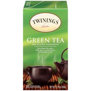 TWININGS&#174; Tea Bags, Green, 25/BX