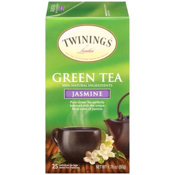 TWININGS&#174; Tea Bags, Green Jasmine, 25/BX