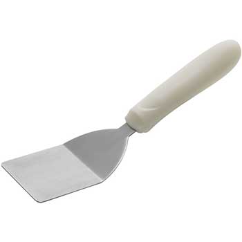 Winco Mini Turner with Offset White Handle, 2&quot; x 2 1/4&quot; Blade