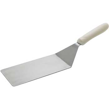 Winco Turner with Offset White Handle, 8&quot; x 4&quot; Blade