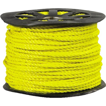 W.B. Mason Co. Twisted Polypropylene Rope, 1/2 in x 600 ft, Yellow