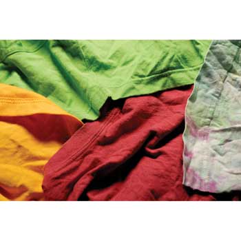 Textile Waste Supply Polo Multi-Purpose Rags, Assorted Colors, 50lb Package