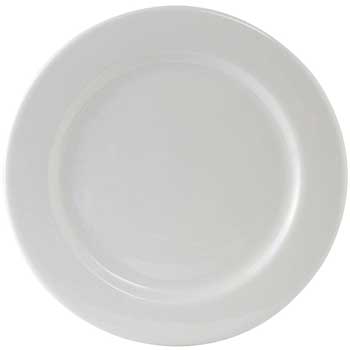 Tuxton Alaska China, Plate, Pure White, 9&quot;, 24/CS