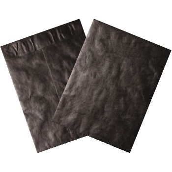 W.B. Mason Co. Tyvek Self-Seal Envelopes, 12 in x 15-1/2 in, Black, 100/Case