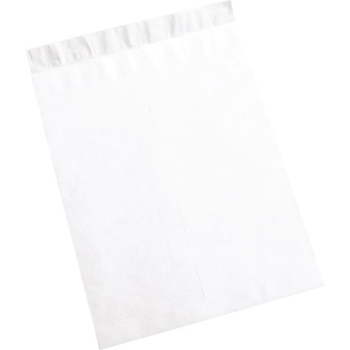 W.B. Mason Co. Self-Seal Flat Tyvek Envelopes, 18 in x 23 in, White, 100/Case