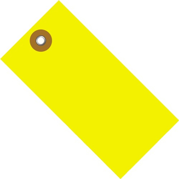 W.B. Mason Co. Tyvek Shipping Tags, 3 3/4&quot; x 1 7/8&quot;, Yellow, 100/CS
