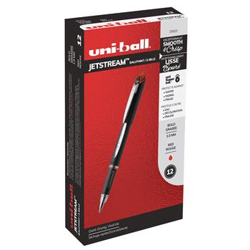 uni-ball Jetstream Ballpoint Pens, Medium Point, 1.0mm, Red