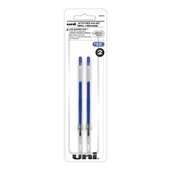 uni-ball Jetstream RT Ballpoint Pen Refills, Medium Point, 1.0mm, Blue, 2/Box