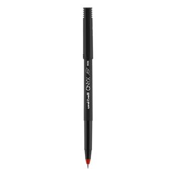 uni-ball Onyx Rollerball Pen, Micro Point, 0.5mm, Red, 12 Count