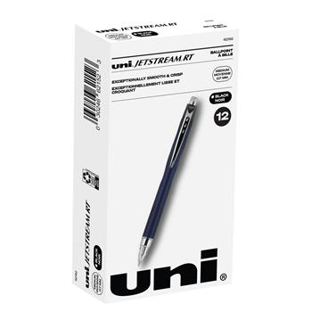Black 12 Count 0.7mm Fine Point Uni-ball Roller Grip Pens 
