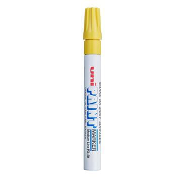 uni-ball Paint PX-20 Oil-Based Paint Markers, Medium Line, 1.8-2.2mm, Yellow
