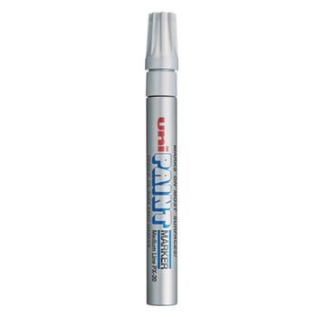 uni-ball Paint PX-20 Oil-Based Paint Marker, Medium Line, 1.8-2.2mm, Silver